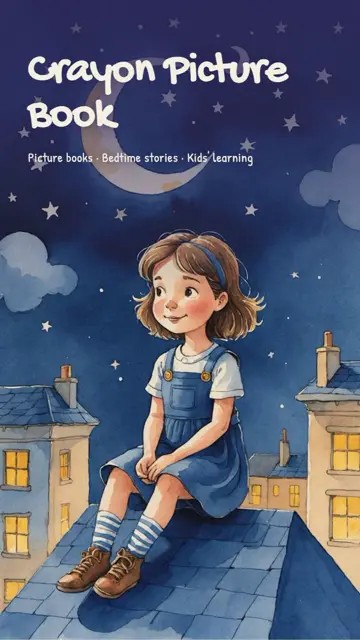 Crayon Picture Book: Storybook charm. For picture books, bedtime stories and kids' learning.